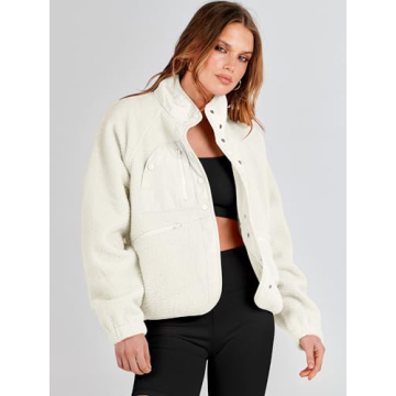 Stylish ANRABESS Women's Fleece Jacket for Any Occasion