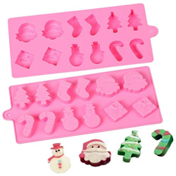 Megrocle Christmas Silicone Molds - 2 Pack for Fun Treats