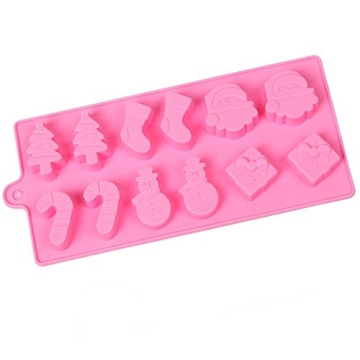 Megrocle 2 Pack Christmas Silicone Candy Molds - Fun & Reusable