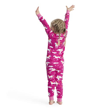 Hatley Girls Printed Organic Cotton Pajamas | Rainbow Unicorns