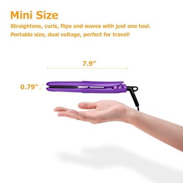 AmoVee Mini Portable Flat Iron for Effortless Styling