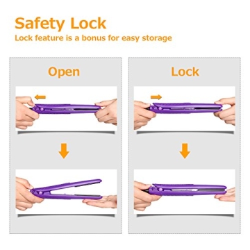 AmoVee Mini Portable Flat Iron for Effortless Styling