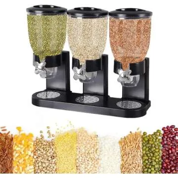 Sidonian Triple Food Dispenser for Kitchen Organization