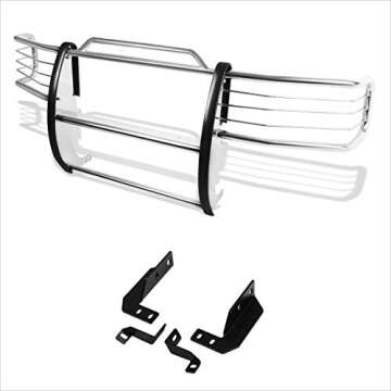 Durable Front Bumper Brush Grille Guard for Ford F-Series & Bronco 92-97