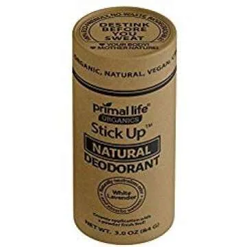 Stick Up Natural Deodorant for Women and Men with Bentonite Clay Powder, Arrowroot, Magnesium, Zinc,...