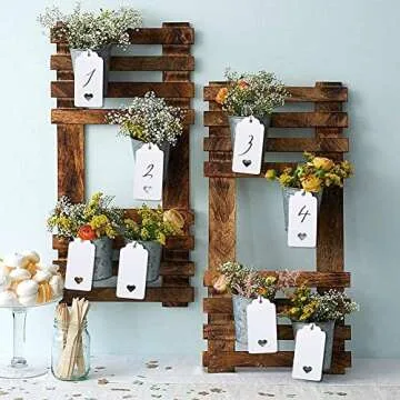 G2PLUS Gift Tags with String, 100PCS Hollow Heart Gift Tags, 2''x4'' Blank Hang Tags, Heart Wedding Favors Tags, White Paper Tags for Valentine's, Mother's Day, Christmas Party Favors