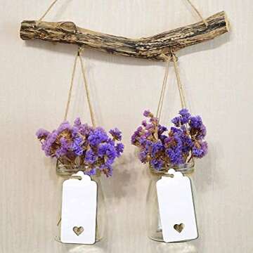 G2PLUS Gift Tags with String, 100PCS Hollow Heart Gift Tags, 2''x4'' Blank Hang Tags, Heart Wedding Favors Tags, White Paper Tags for Valentine's, Mother's Day, Christmas Party Favors