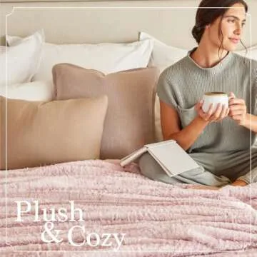 Soft Luxury Faux Fur Throw Blanket for Home Decor