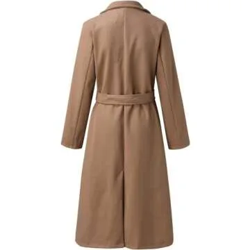 Stylish Ondogdog Women's Fall Trench Coat with Belt