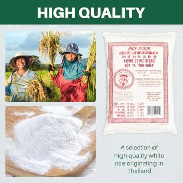 Thai Rice Flour 16 oz - Gluten-Free, Vegan, Versatile Ingredient for Delicious Dishes
