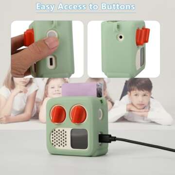 TXEsign Silicone Case Cover for Yoto Mini (2024 Edition) - Light Green Protective Travel Case