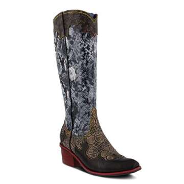 L'Artiste Spring Step Women's Rodeo Boot Black Multi EU 40 / US 9