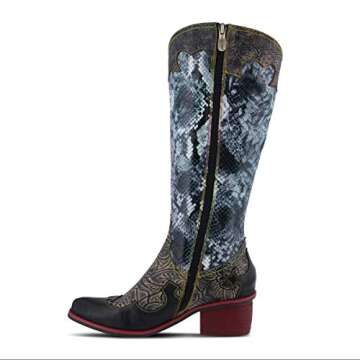 L'Artiste Spring Step Women's Rodeo Boot Black Multi EU 40 / US 9