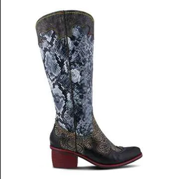L'Artiste Spring Step Women's Rodeo Boot Black Multi EU 40 / US 9