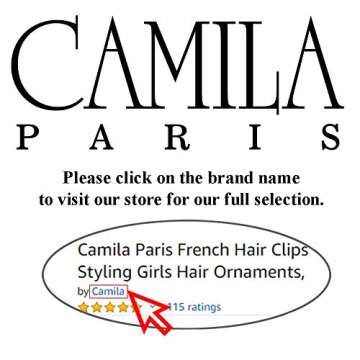 Camila Paris AD44 French Fashion Headband for Women, Very Flexible with Teeth for Strong Hold Grip, Women's Hairband, No Slip and Durable Styling Girls Hair Accessories, Made in France with Cellulose