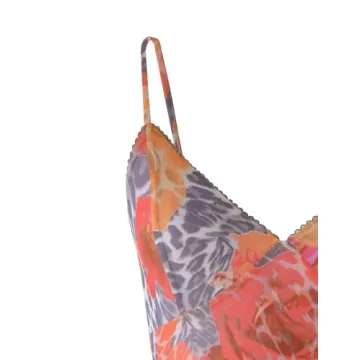 Stylish VANCOL Spaghetti Strap Satin Dress for Women