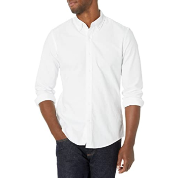 Amazon Essentials Men's Slim-Fit Long-Sleeve Oxford Shirt - Stylish Comfort for Any Occasion