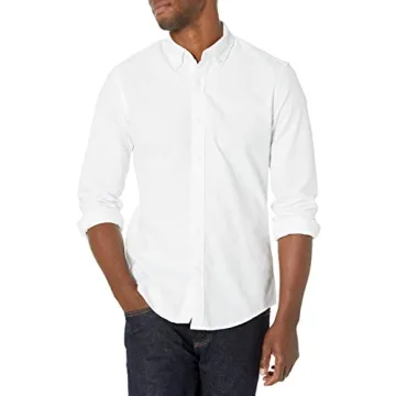 Amazon Essentials Men's Slim-Fit Long-Sleeve Oxford Shirt - Stylish Comfort for Any Occasion