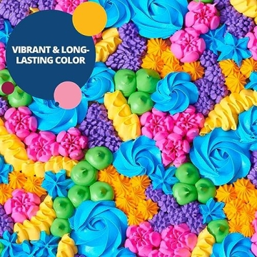 Bakery Crafts Neon Gel Food Coloring Set for Bright Baking