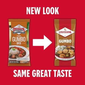 Louisiana Base Gumbo 5 Ounce (Pack of 5) - Authentic Delicious Gumbo - Just Add Your Choice of Meat and or Seafood - Bring the Taste of Louisiana Home