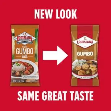 Louisiana Base Gumbo 5 Ounce (Pack of 5) - Authentic Delicious Gumbo - Just Add Your Choice of Meat and or Seafood - Bring the Taste of Louisiana Home