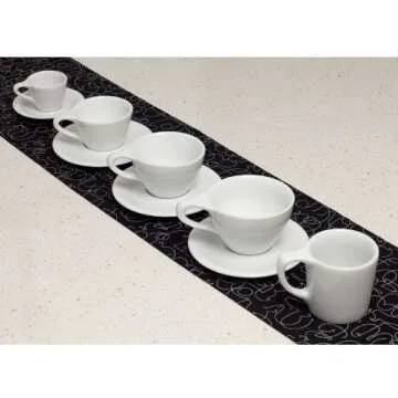 notNeutral Lino Porcelain Latte Cup & Saucer 12 oz