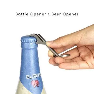 FEGVE Titanium Keychain Bottle Opener for Every Occasion