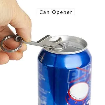 FEGVE Titanium Keychain Bottle Opener for Every Occasion