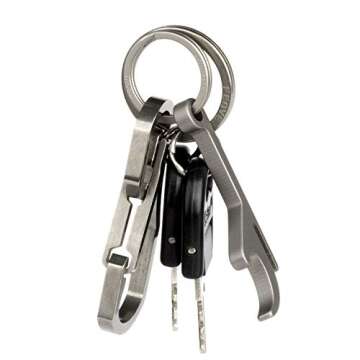 FEGVE Titanium Keychain Bottle Opener for Every Occasion