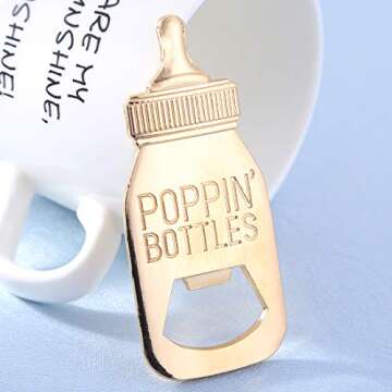 Yuokwer Baby Shower Bottle Opener Favors - 24 Pack