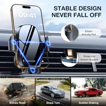 Miracase Universal Phone Holder for Cars - Sturdy & Stylish