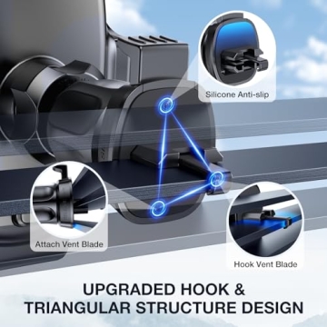 Miracase Universal Phone Holder for Cars - Sturdy & Stylish