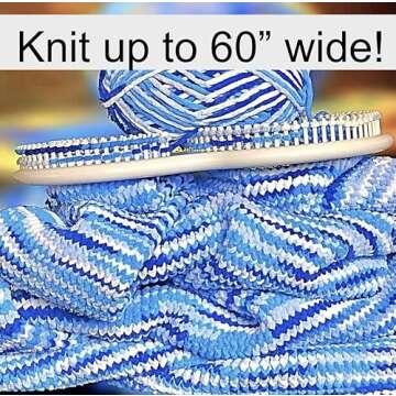 Authentic Knitting Board Afghan Knitting Loom for Blankets, Loom Knitting Blankets, S Shaped Loom