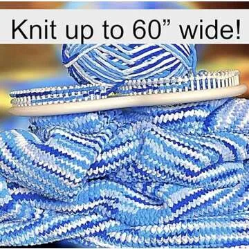 Authentic Knitting Board Afghan Knitting Loom for Blankets, Loom Knitting Blankets, S Shaped Loom