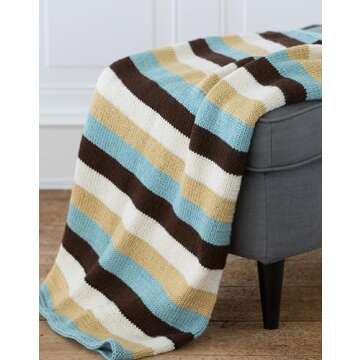 Authentic Knitting Board Afghan Knitting Loom for Blankets, Loom Knitting Blankets, S Shaped Loom