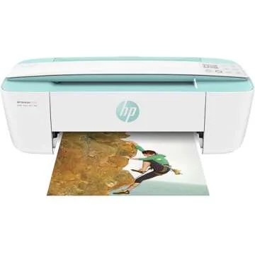 HP DeskJet 3755 Compact All-in-One Wireless Printer, HP Instant Ink, Works with Alexa - Seagrass Acc...