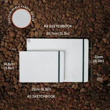 Etchr A4 Landscape Sketchbook - Hot Press Cotton Paper