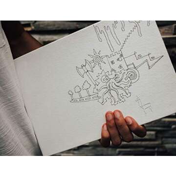 Etchr A4 Landscape Sketchbook - Hot Press Cotton Paper