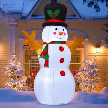 5 FT GOOSH Inflatable Christmas Snowman Decoration
