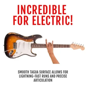 Black Mountain Handcrafted Tagua Guitar Picks with Embedded Cork Grip – Four Pack – Warm Tone for Acoustic & Electric Guitars, 2.5 mm Heavy Gauge Thickness, Unique Jewelry-Like Design