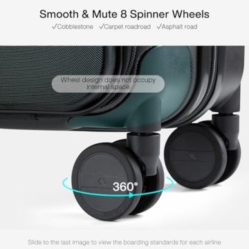 Hanke Grace 20-Inch Carry On Luggage for Business Travel