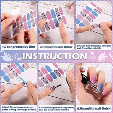 280pcs Nail Stickers Set for DIY Nail Art - Quick & Easy