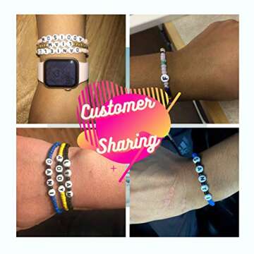 Goody King Jewelry Making Kit Beads for Bracelets - 5000+pcs Bead Craft Kit Set, Glass Pony Seed Letter Alphabet DIY Art and Craft - Gift for Her Women Kid Age 6 7 8 9 (4mm)