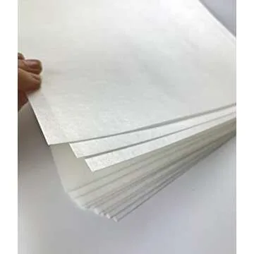Wafer Paper Flexible Edible Printer Sheets 12 Pack 0.4mm White Letter Size 8.5" x 11" Cake Topper De...