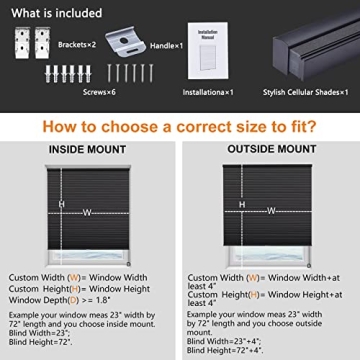 Persilux Cellular Window Blinds Cordless Honeycomb Shades