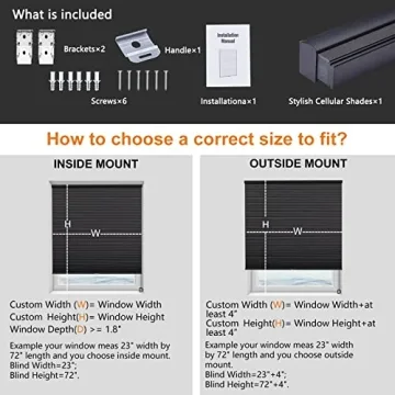 Persilux Cellular Window Blinds Cordless Honeycomb Shades