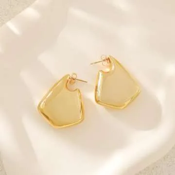 Trendy Gold Earrings by SHERLOVE for All Occasions