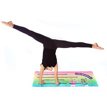 CARTWHIRLER Cartwheel Training Mats - At Home Gymnastics Mat, Toy Mats for All Kids, Yoga, Dance, And Play Mat, For Ages 4-12+, 2ft x 6ft