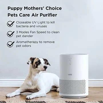 TOPPIN HEPA Air Purifier with UV Light for Homes and Pets