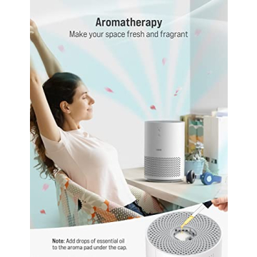 TOPPIN HEPA Air Purifier with UV Light for Homes and Pets